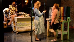 lisa-and-maureen-rehearse-fabric-store-scene